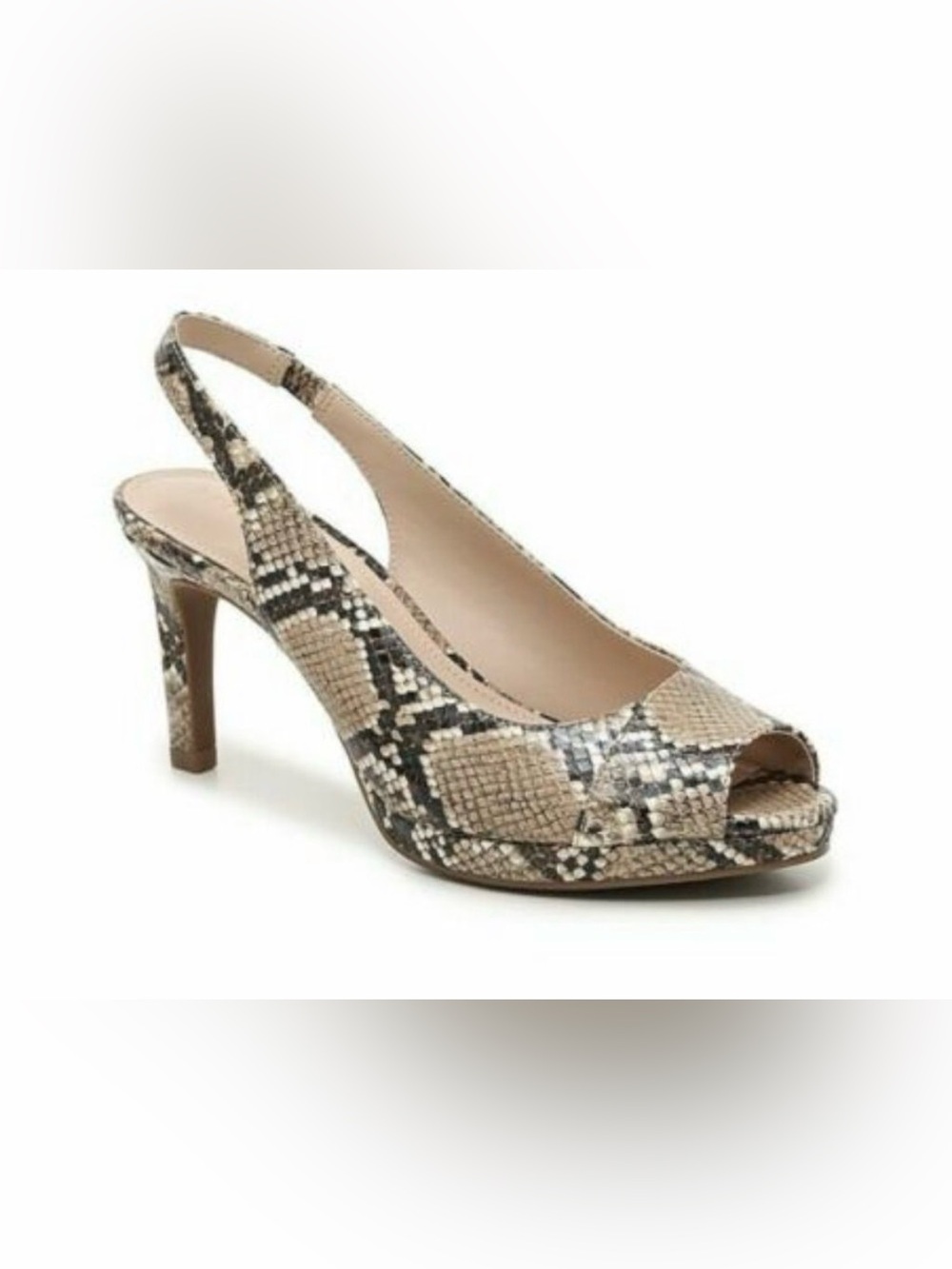 Kelly & Katie New Multi Color Python Nerani Women's Peep Toe Pump Sandals 7.5